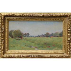 Paysage de l'OISE par Lucien MIGNON (1865-1944)