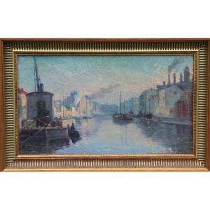 Tableau POINTILLISTE signé