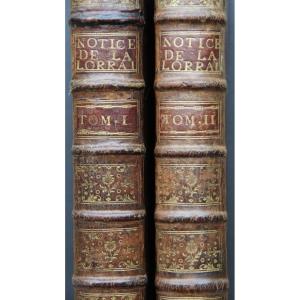 Notice de la LORRAINE par DOM CALMET 1756
