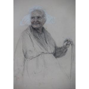 FEMME à la COIFFE par Jean SCHERBECK (1898-1989)