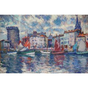 LA ROCHELLE par Clarence Montfort GIHON (1871-1929)