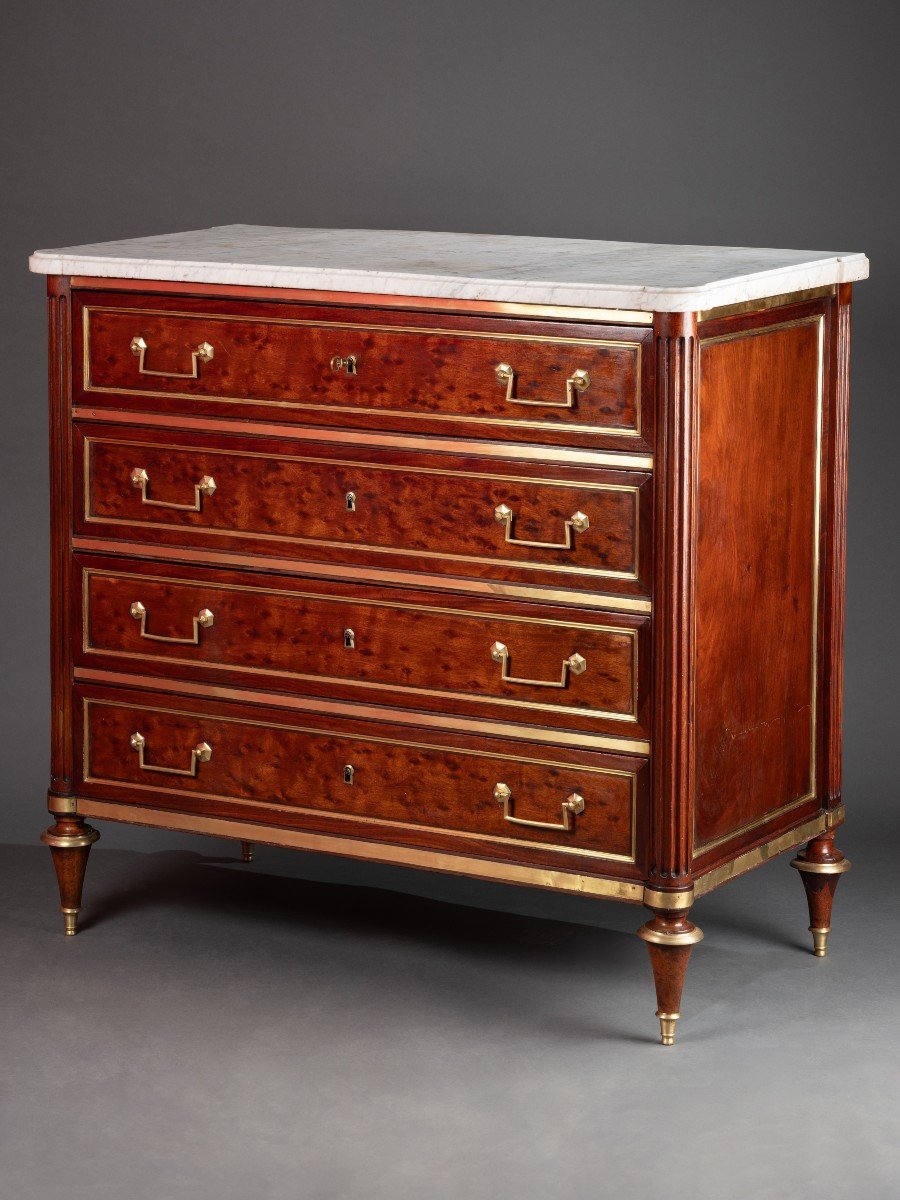 Commode With Four Rows Of Drawers
