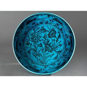 Persian Dish With Tulip And Fish Motifs