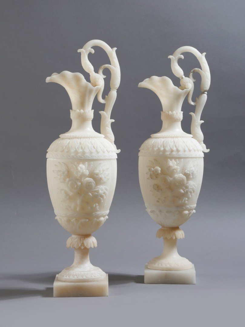 Vases Italiens En Albatre
