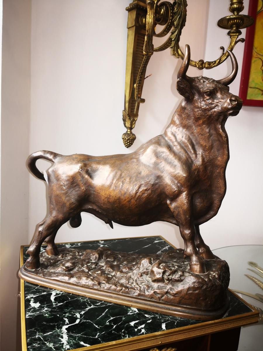 Taureau Bronze Par Fratin