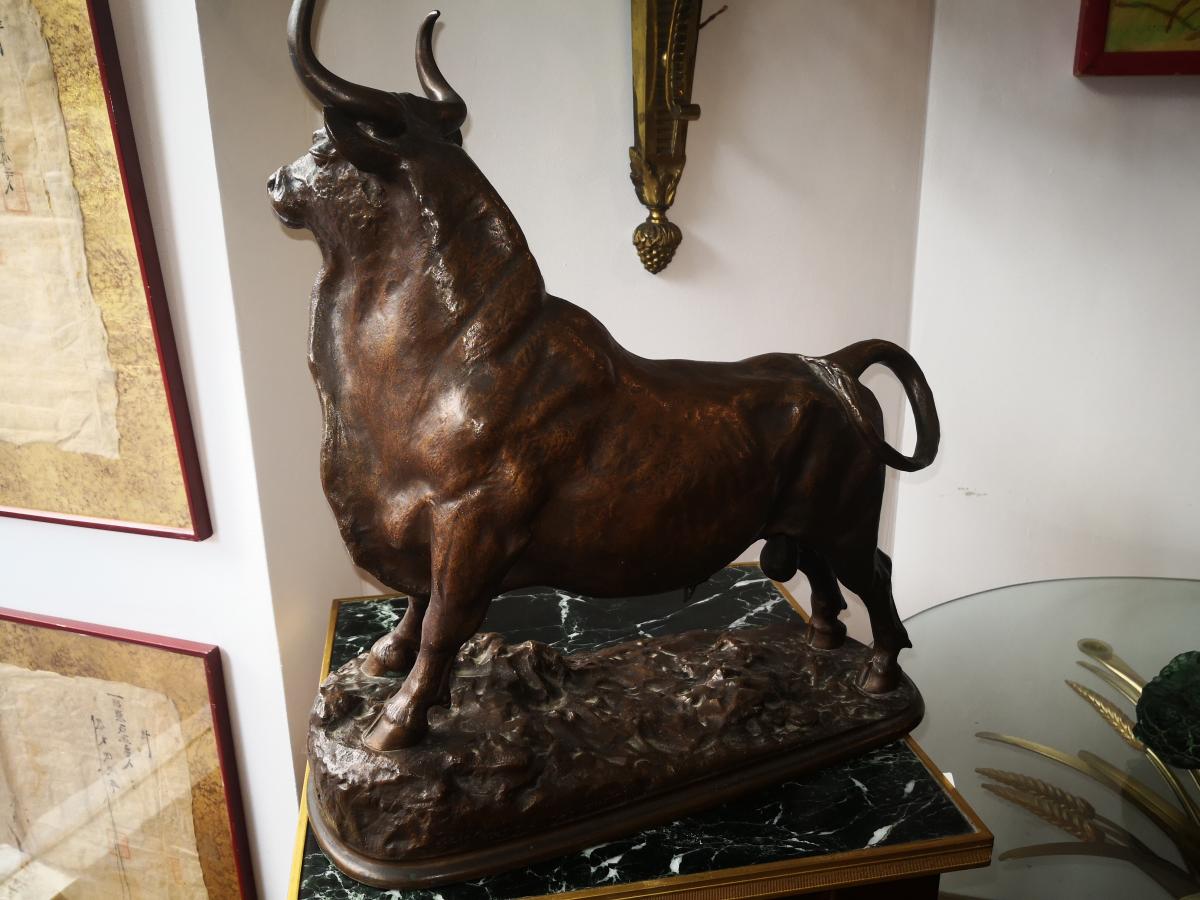 Taureau Bronze Par Fratin-photo-1