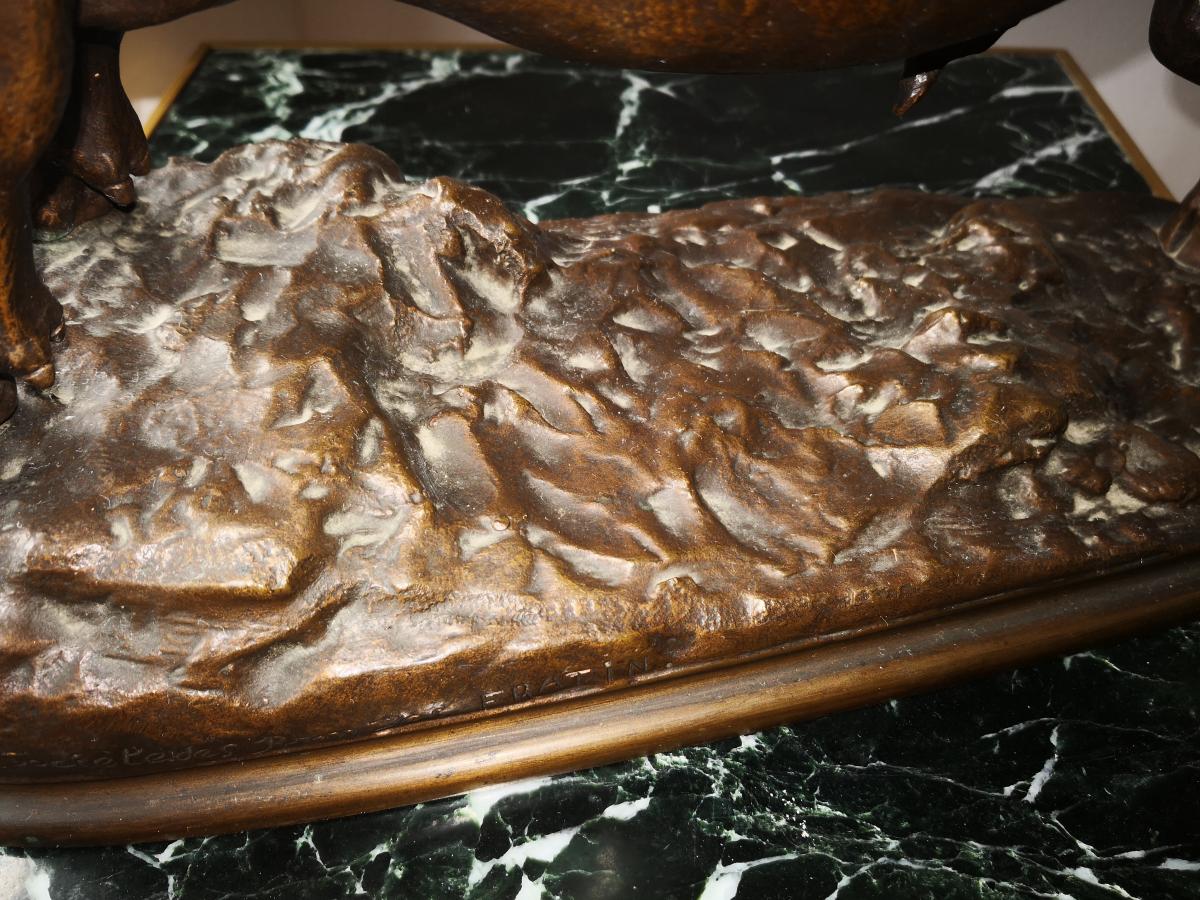 Taureau Bronze Par Fratin-photo-2