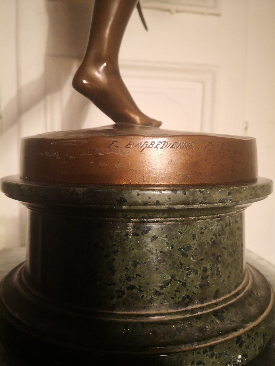 Bronze Diane Chasseresse Houdon Et Barbedienne -photo-2