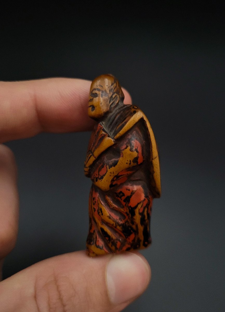 Netsuke - Theater Actor - Japan - 19th Century-photo-2