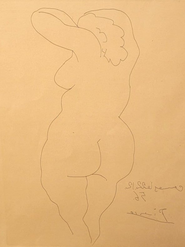 Pablo Picasso (1881-1973) - Femme Nue De Dos - Gravure