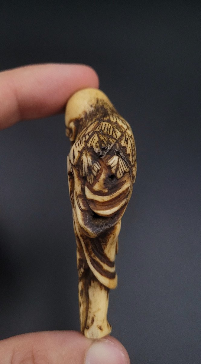  Netsuke - Tekkai Sennin - XIXème - Bois De Cerf-photo-1