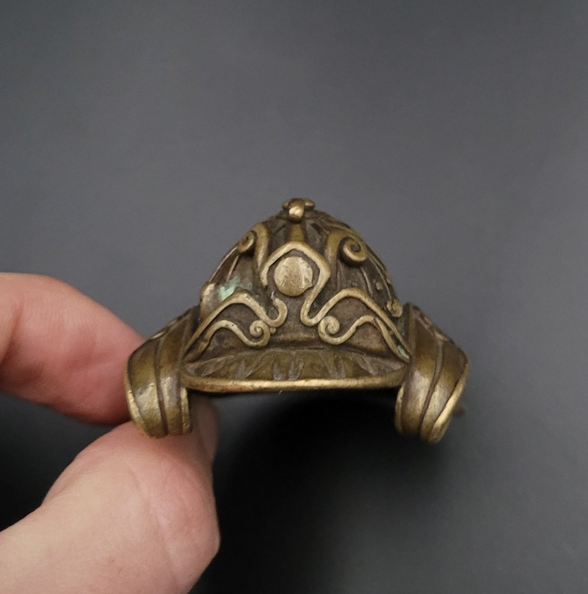 Netsuke - Kabuto - Copper - Japan - 19th Century-photo-2