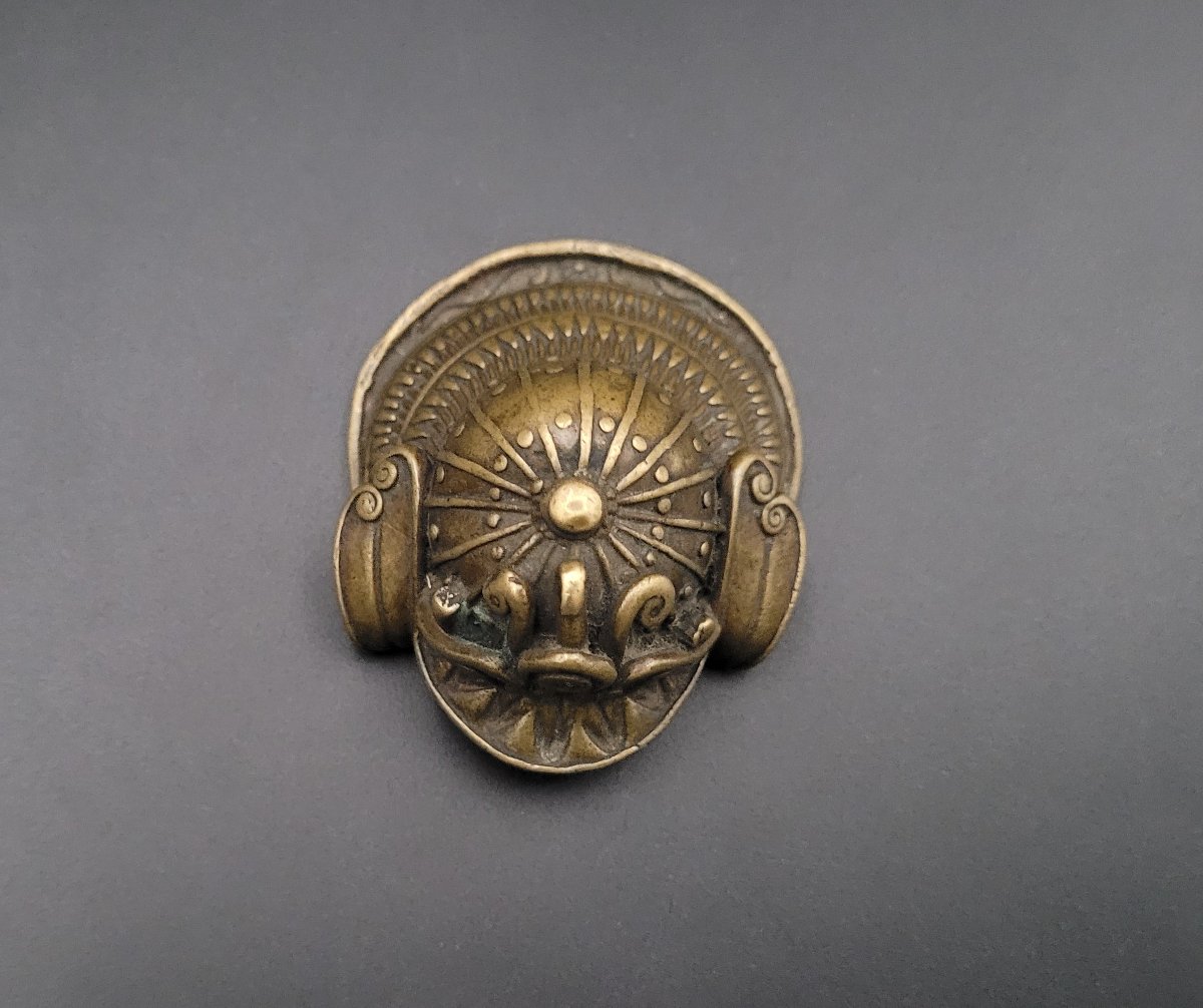 Netsuke - Kabuto - Copper - Japan - 19th Century-photo-3