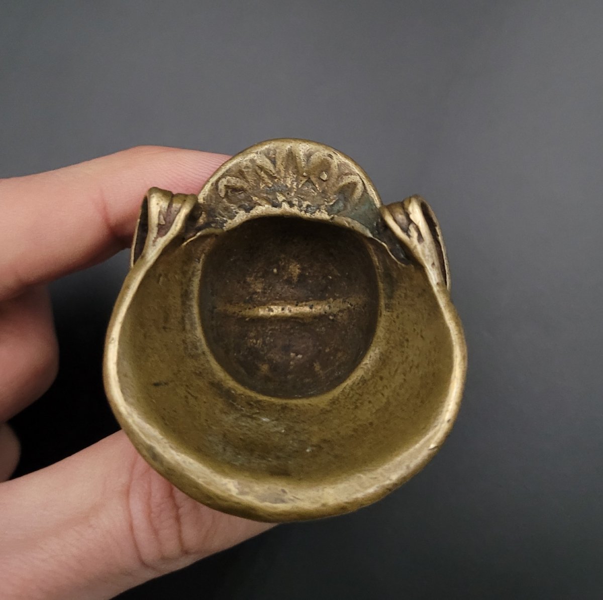 Netsuke - Kabuto - Copper - Japan - 19th Century-photo-4