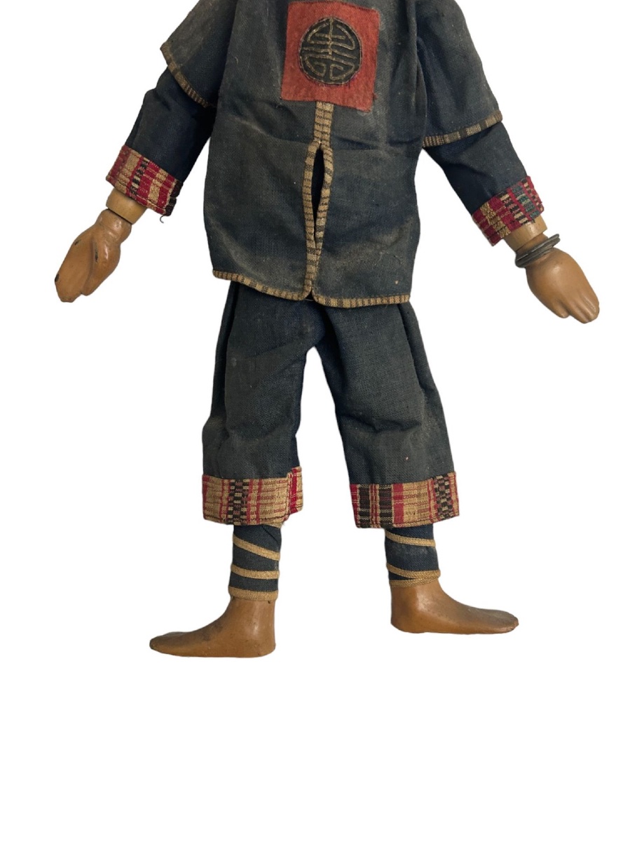 A Rare Pair Of Ethnographic Figurines Representing The Black Hmong, French Indochina -photo-4