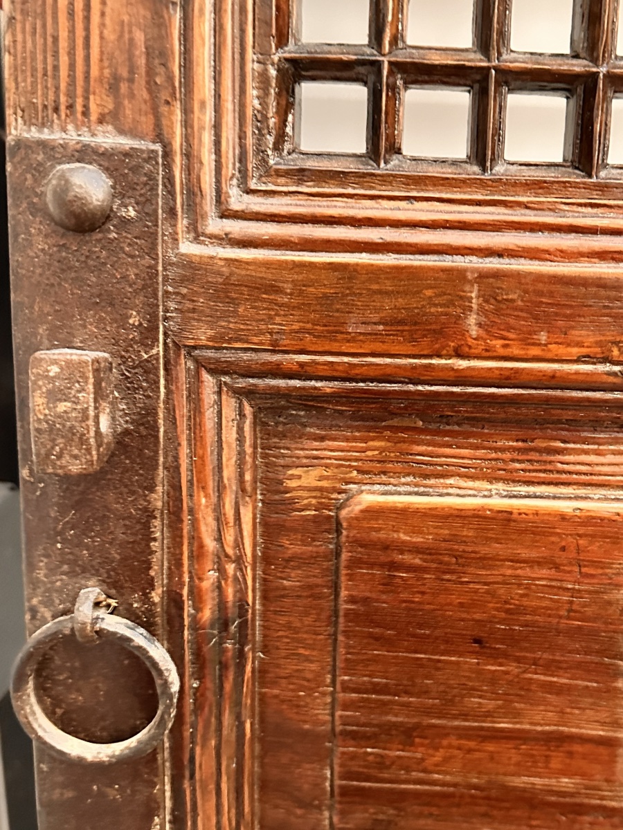 Rare paire de portes intérieures de pagode (Géshànmén 隔扇门), Chine-photo-4