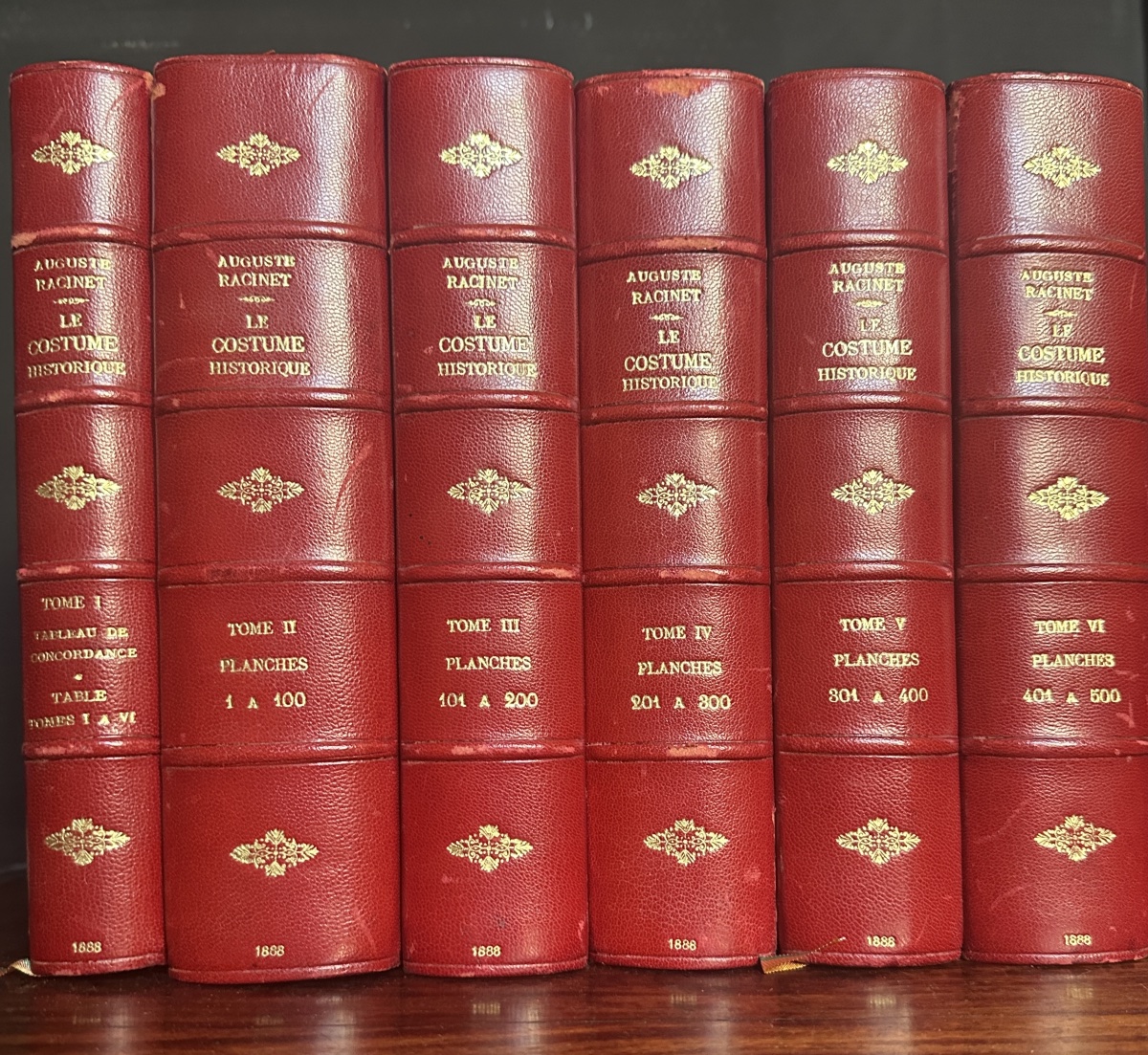 *le Costume Historique* By A. Racinet, – 6 Volumes – 500 Plates,  Firmin Didot, 1888