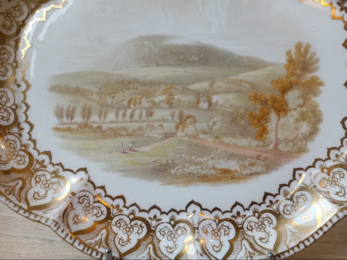 Plat - Porcelaine- Royal Worcester - Angleterre - Vers 1850.-photo-4
