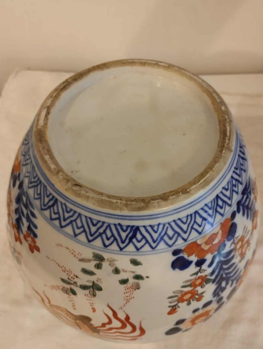 Cache-pot - Porcelaine -  Imari - Japon - Fin XIX E S.-photo-3