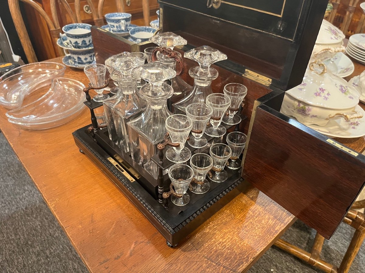 Cave à Liqueur - Baccarat - Napoléon III - v.1880.-photo-1