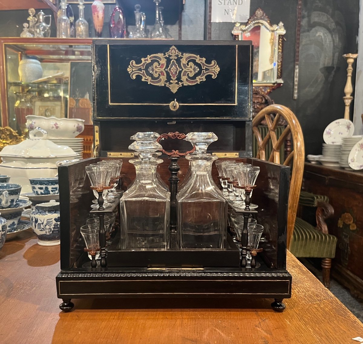 Cave à Liqueur - Baccarat - Napoléon III - v.1880.
