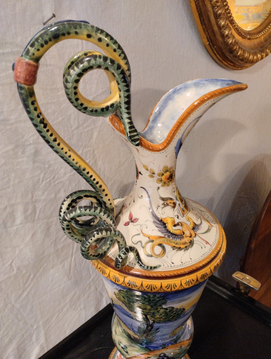 Aiguière - Faïence - Majolica - V. 1880.-photo-3