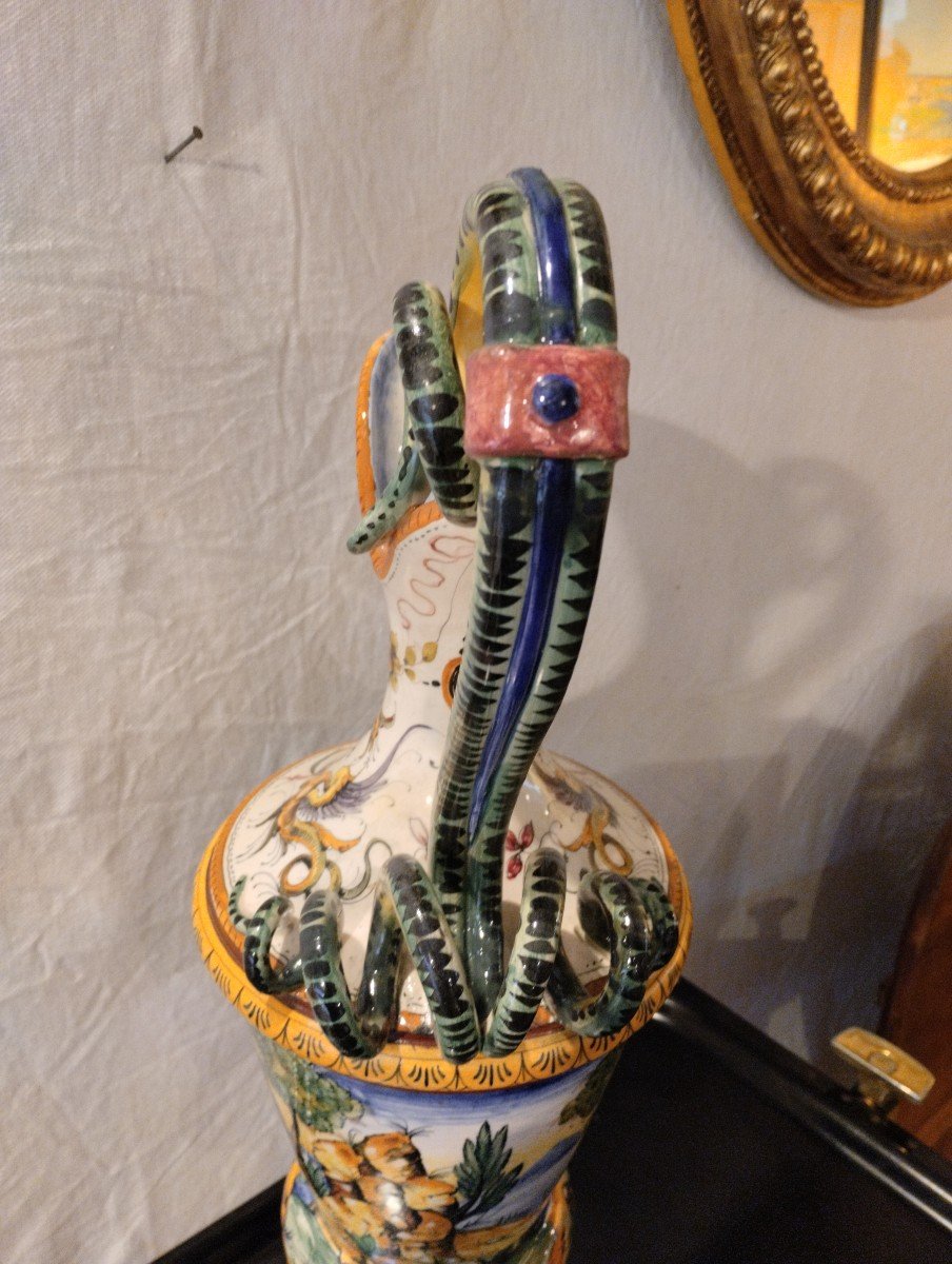 Aiguière - Faïence - Majolica - V. 1880.-photo-5