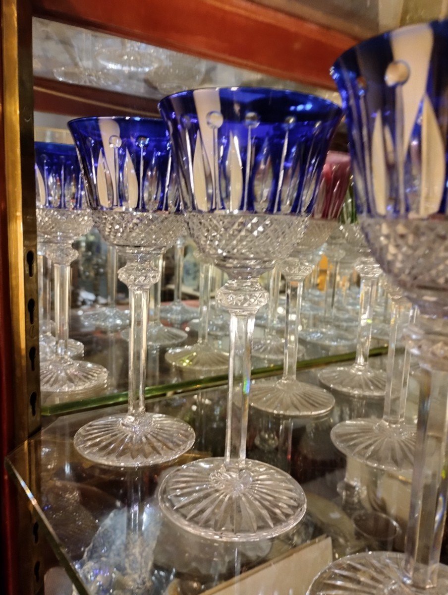 Glass Service - Tommy Model - Saint-louis Manufacture - C. 1970.-photo-5