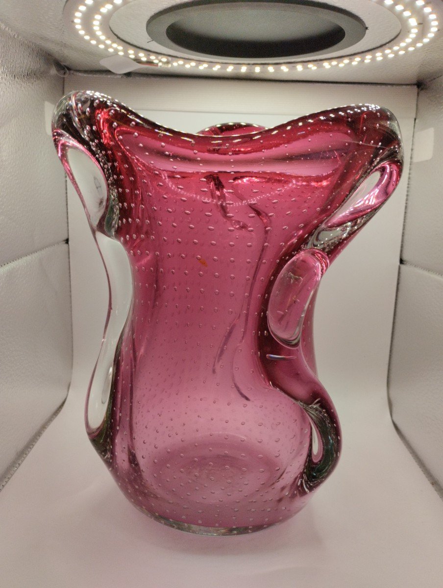 Vase - Murano - Bullicante - Archimedes Seguso - C. 1970-photo-4