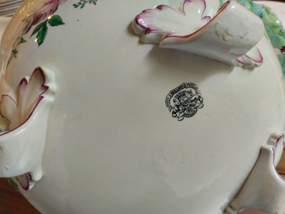 Table Service - Earthenware - Vieillard Bordeaux - Late 19th Century-photo-5