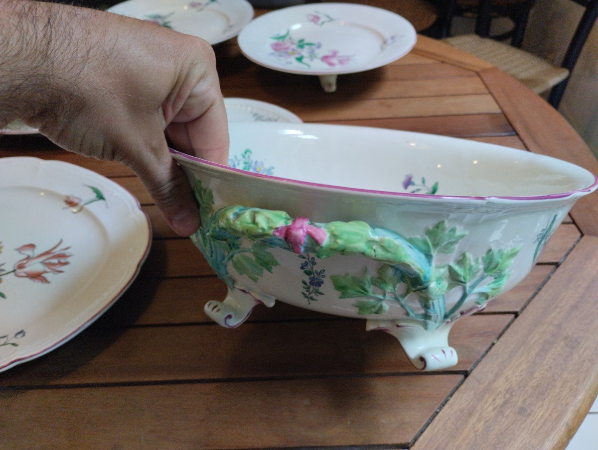 Table Service - Earthenware - Vieillard Bordeaux - Late 19th Century-photo-6