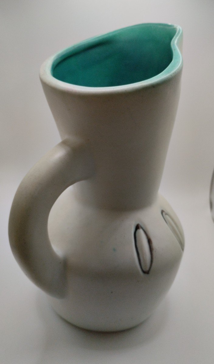 Pitcher - Ceramic - Mado Jolain - C. 1960.-photo-2