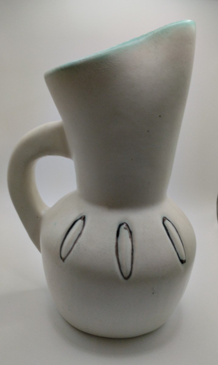 Pitcher - Ceramic - Mado Jolain - C. 1960.-photo-4