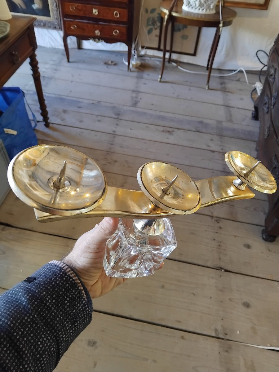 Paire de  bougeoirs - Peill et Putzler - v. 1970.-photo-4