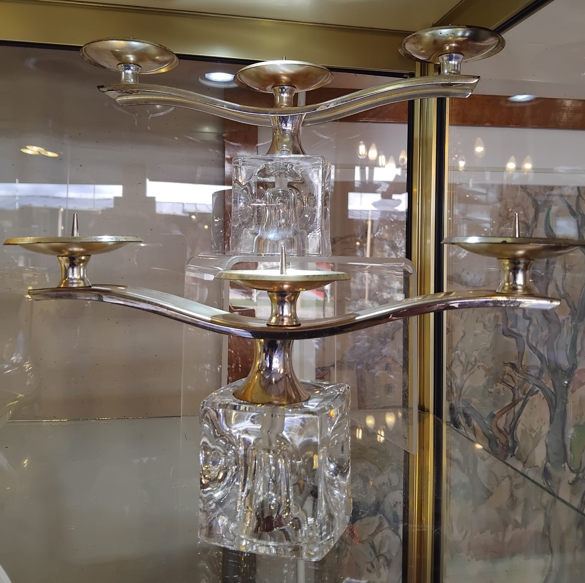 Paire de  bougeoirs - Peill et Putzler - v. 1970.