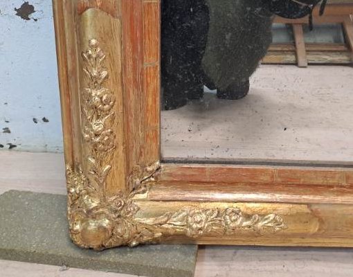 Mirror - Gilded Wood - Louis Philippe - C. 1880-photo-4