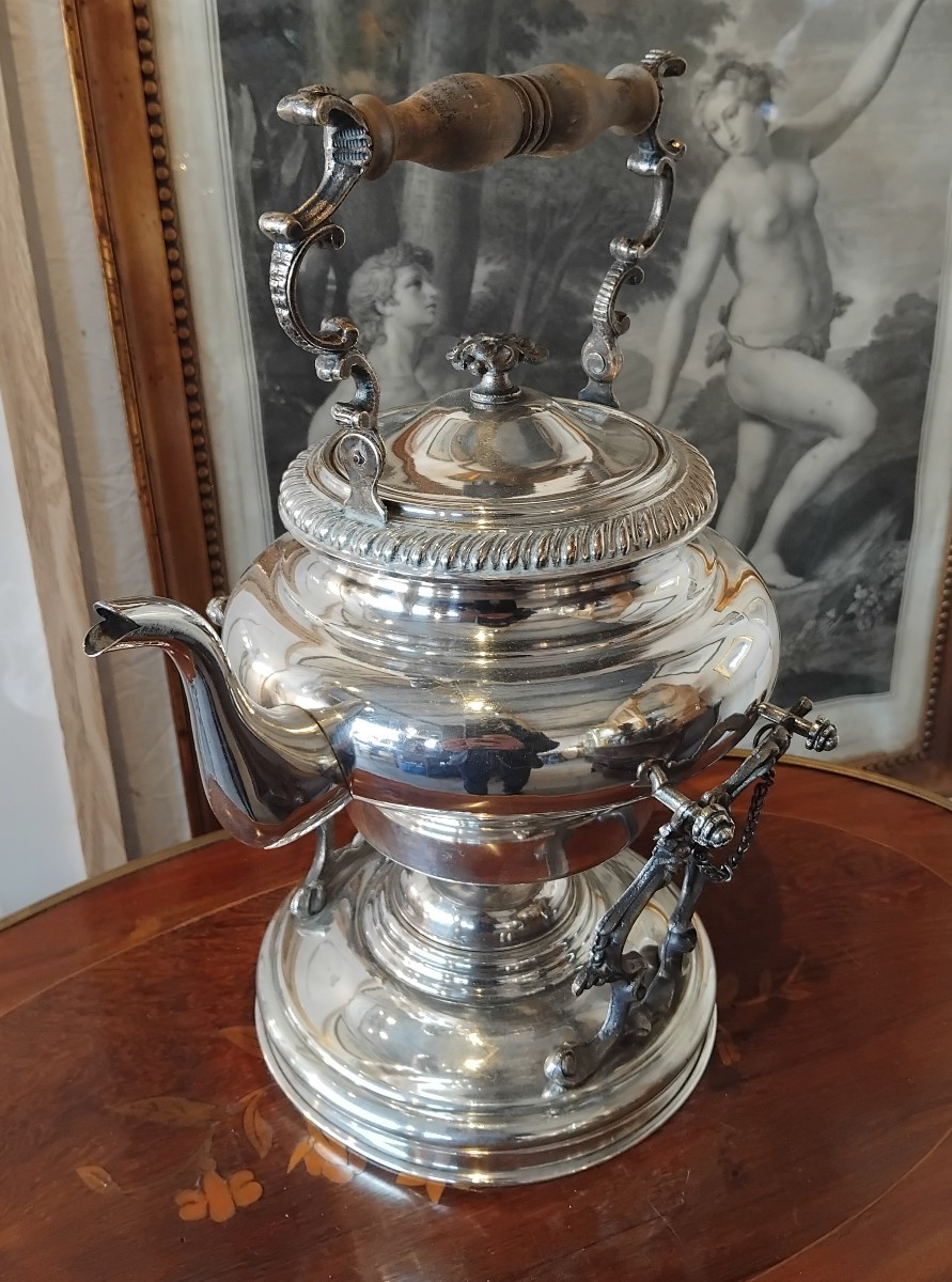 Fontaine à  thé - Métal argenté - v. 1900