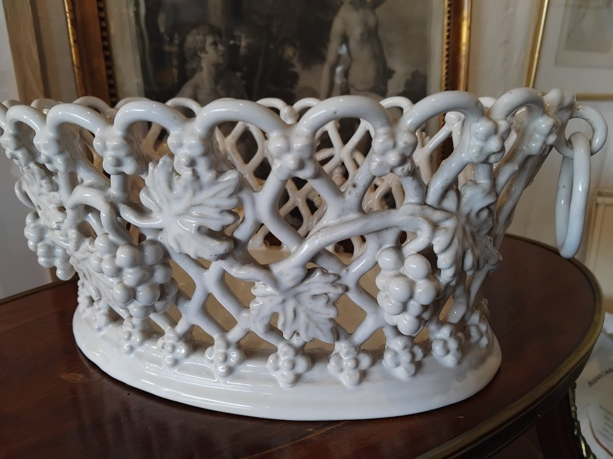 Jardinière - Faïence- Malicorne - Émile Tessier - v .1930-photo-3