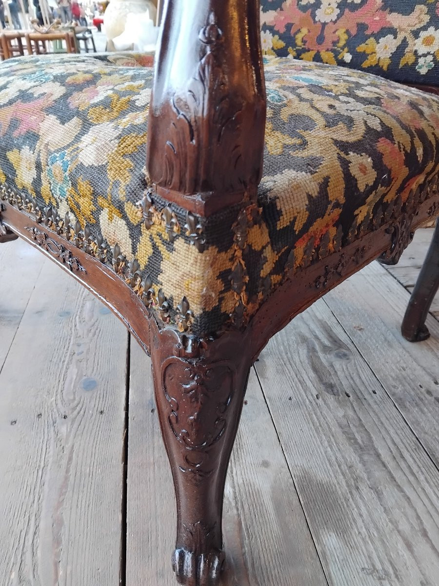 Armchair - Walnut - Regency Period - C. 1720-photo-3