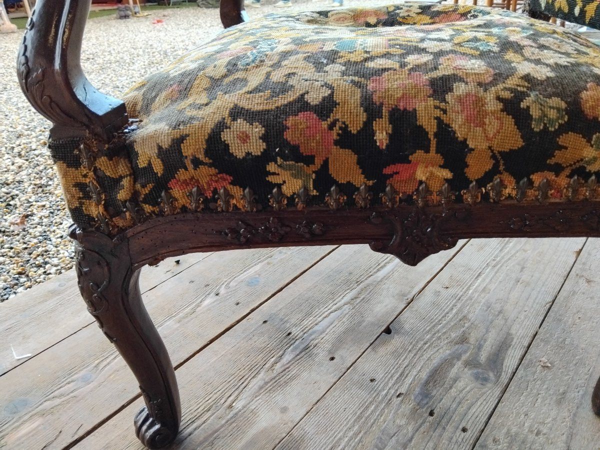 Armchair - Walnut - Regency Period - C. 1720-photo-1