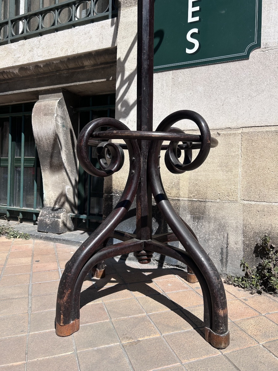 Coat Rack  - Blackened Bentwood - Attributed To Thonet - Model M.30 - Circa 1900-photo-3