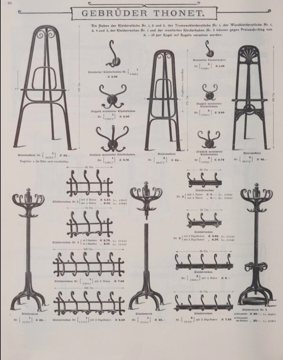 Coat Rack  - Blackened Bentwood - Attributed To Thonet - Model M.30 - Circa 1900-photo-1