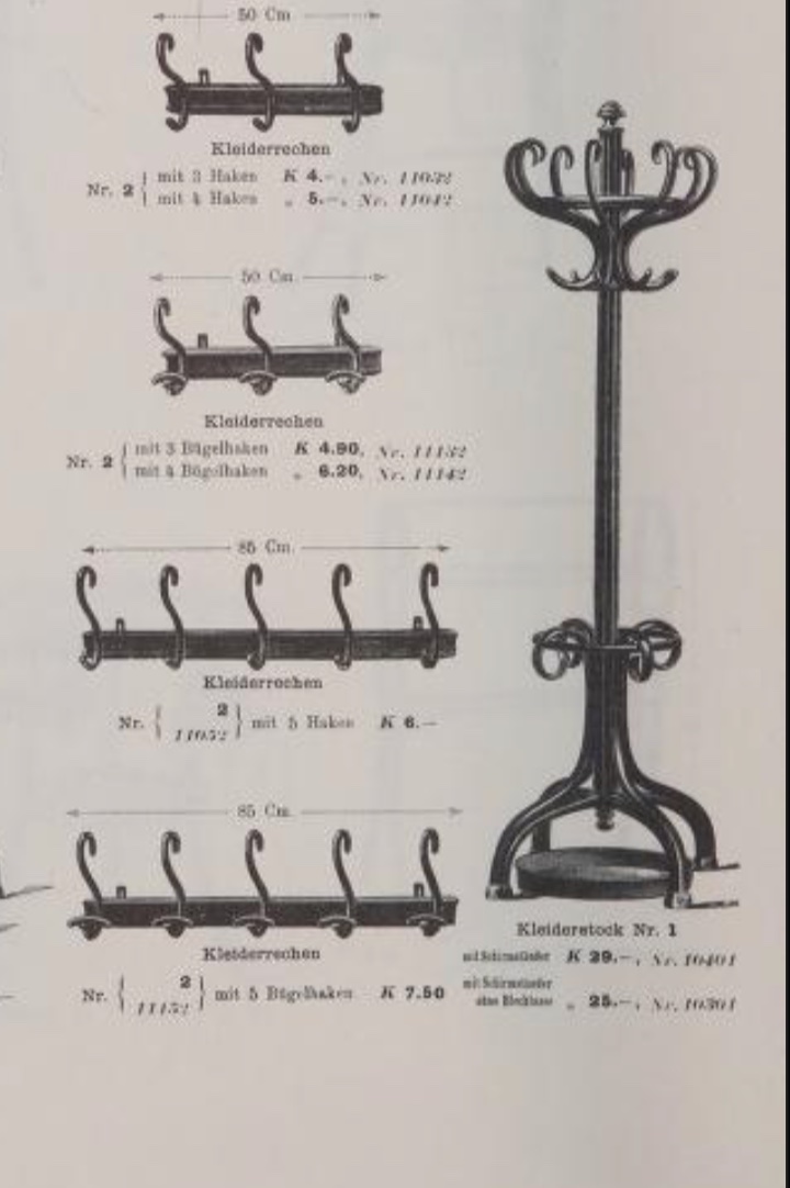 Coat Rack  - Blackened Bentwood - Attributed To Thonet - Model M.30 - Circa 1900-photo-2