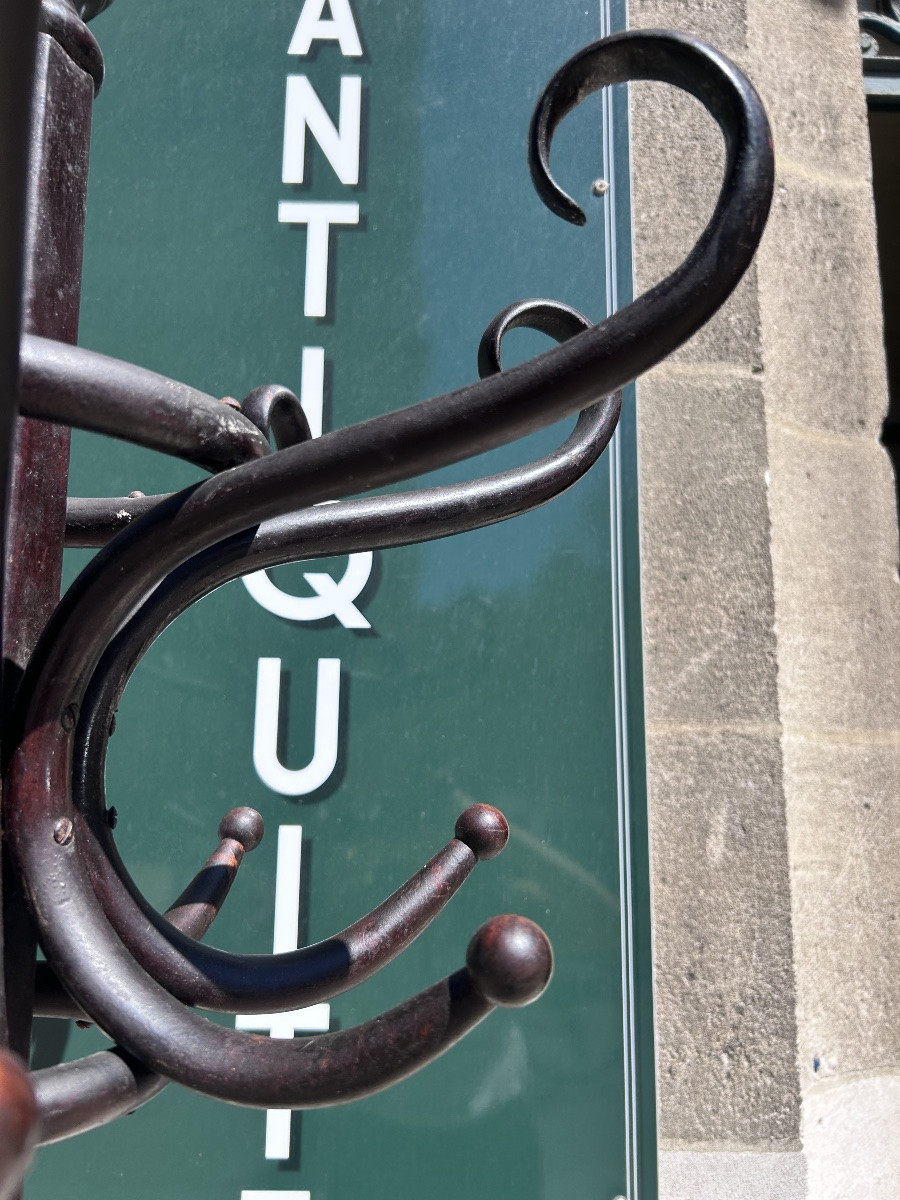Coat Rack  - Blackened Bentwood - Attributed To Thonet - Model M.30 - Circa 1900-photo-4