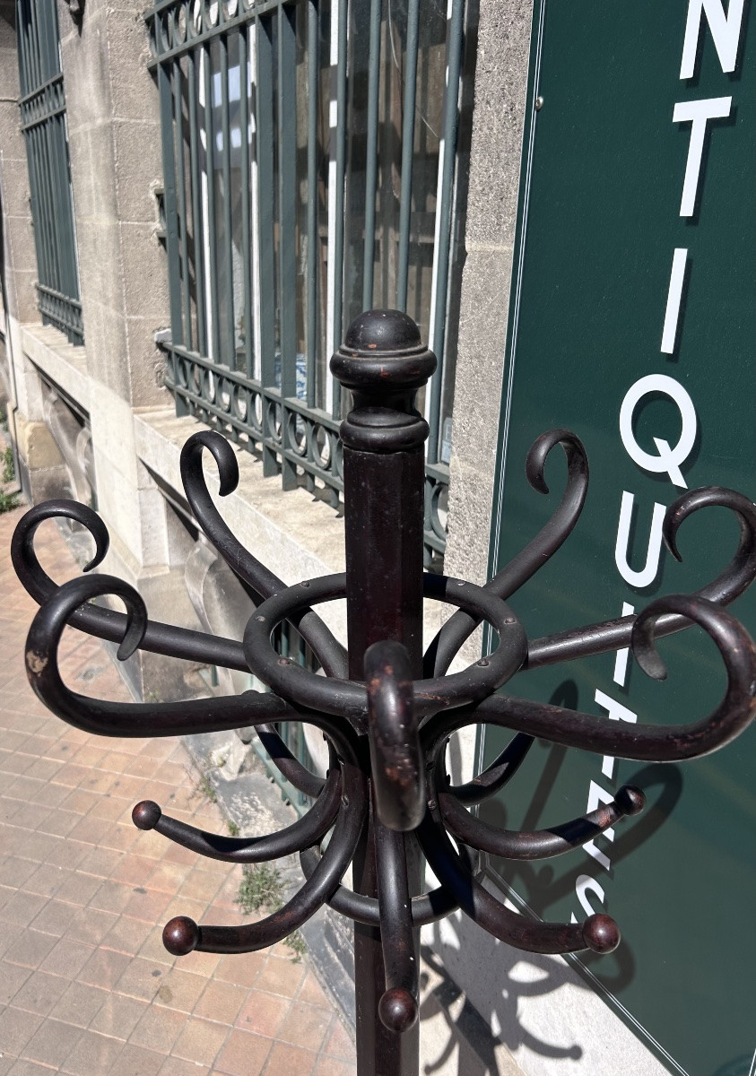Coat Rack  - Blackened Bentwood - Attributed To Thonet - Model M.30 - Circa 1900-photo-5