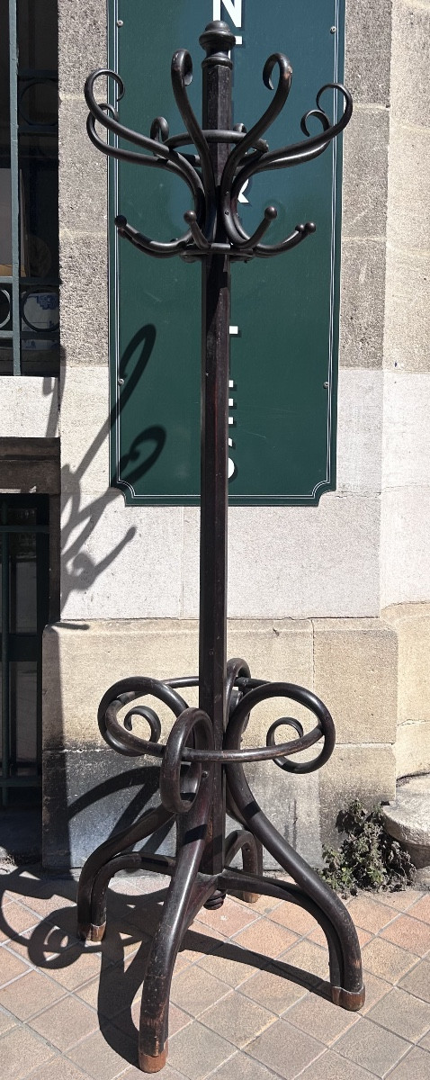 Coat Rack  - Blackened Bentwood - Attributed To Thonet - Model M.30 - Circa 1900