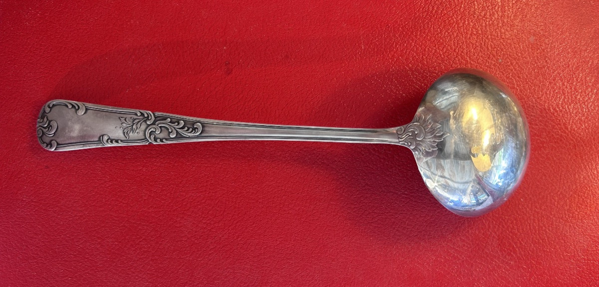 François Frionnet-ménagère - Silver-plated Metal - Louis XV Style - Rocaille Model- XX Th. C.-photo-4