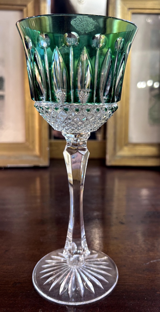 Suite de six  verres-  Roemer - Cristal de Lorraine - vers 1970.-photo-1