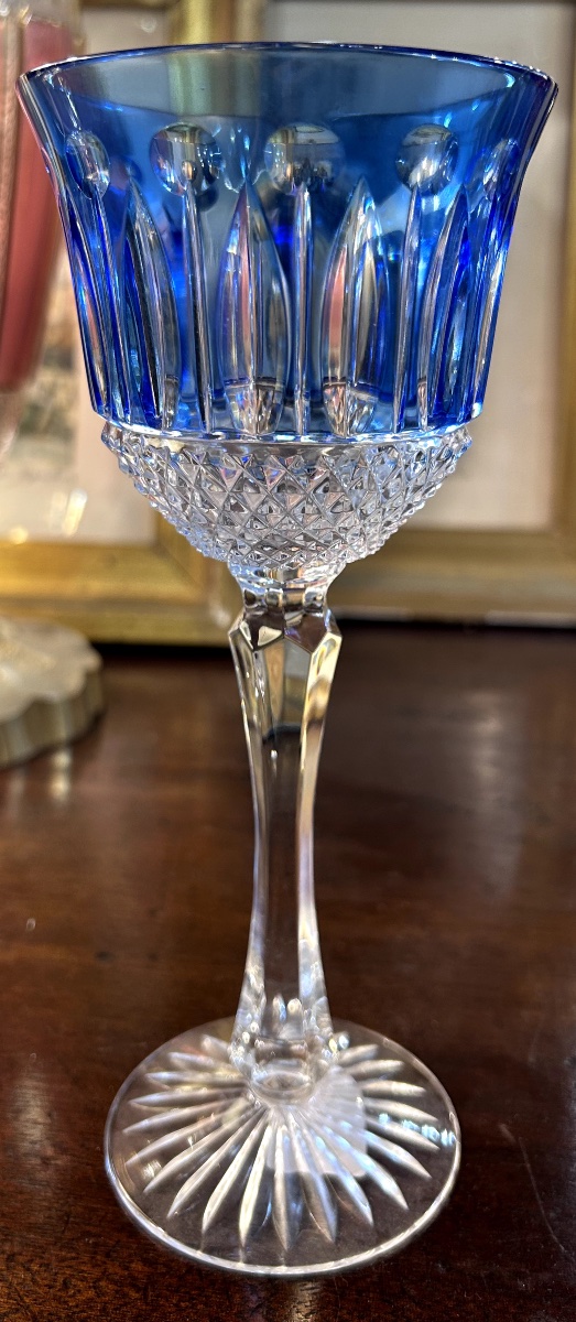 Suite de six  verres-  Roemer - Cristal de Lorraine - vers 1970.-photo-6