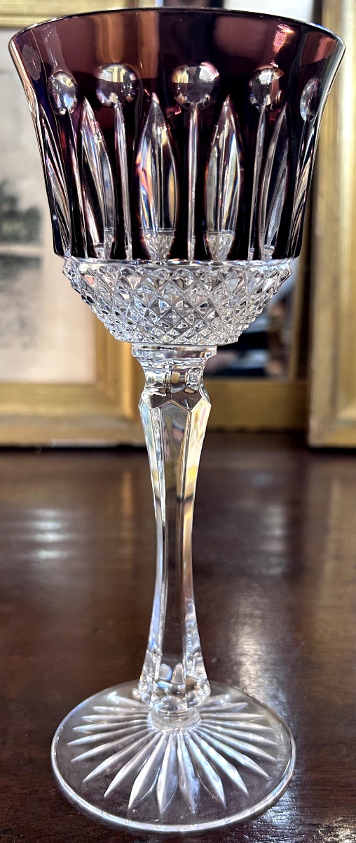 Suite de six  verres-  Roemer - Cristal de Lorraine - vers 1970.-photo-2